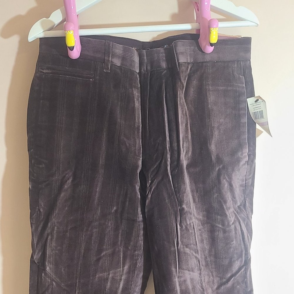 NWT Original Penguin by Munsingwear Brown Men Pants Sz 32 Soft MSRP $150 Vintage